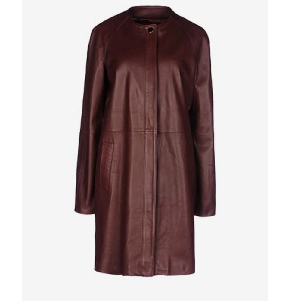 8 ESSENTIAL My Contemporary Essentials Wardrobe  Leather Long Womens Coat France